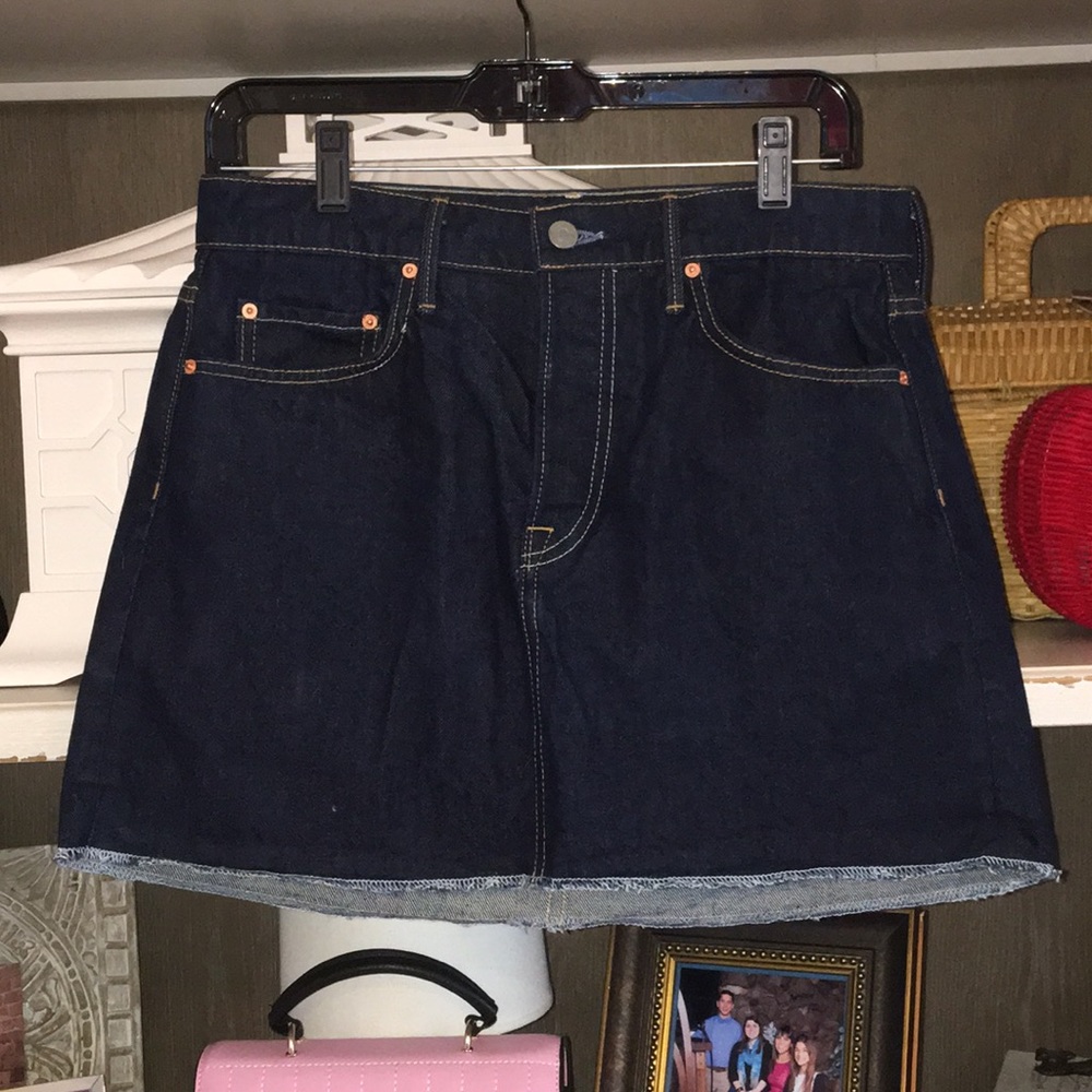 Grlfrnd dark denim skirt 26 4